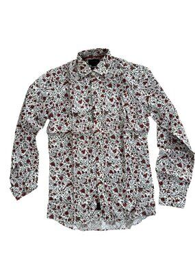 Duchamp London Tailored Fit Floral Button Shirt